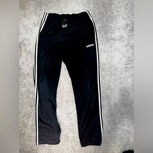 Adidas men’s jogger black with white stripes